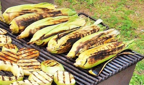corn cob grilling