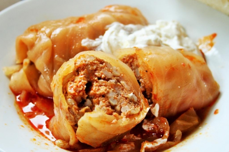 Hungarian stuffed cabbage rollsHungarian stuffed cabbage rolls