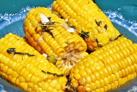 Mexican spicy corn on the cob