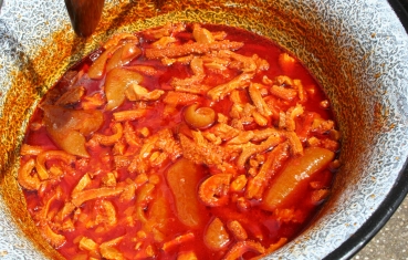 Hungarian tripe stew (Pacal porkolt)