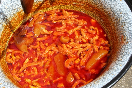 Hungarian tripe stew (Pacal porkolt)