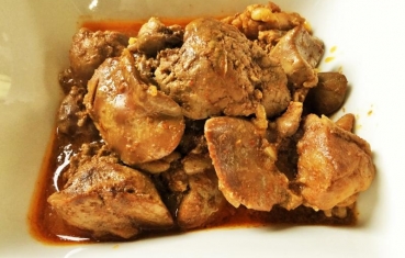 Chicken liver stew